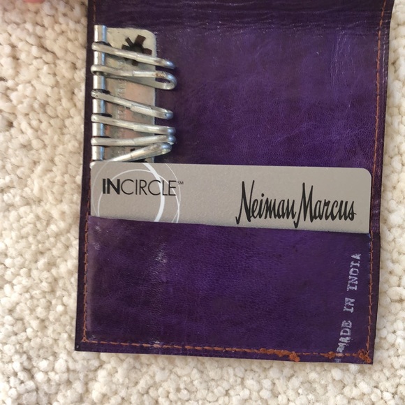 NWOT Shantiniketan Indian leather boho key case - Picture 13 of 13